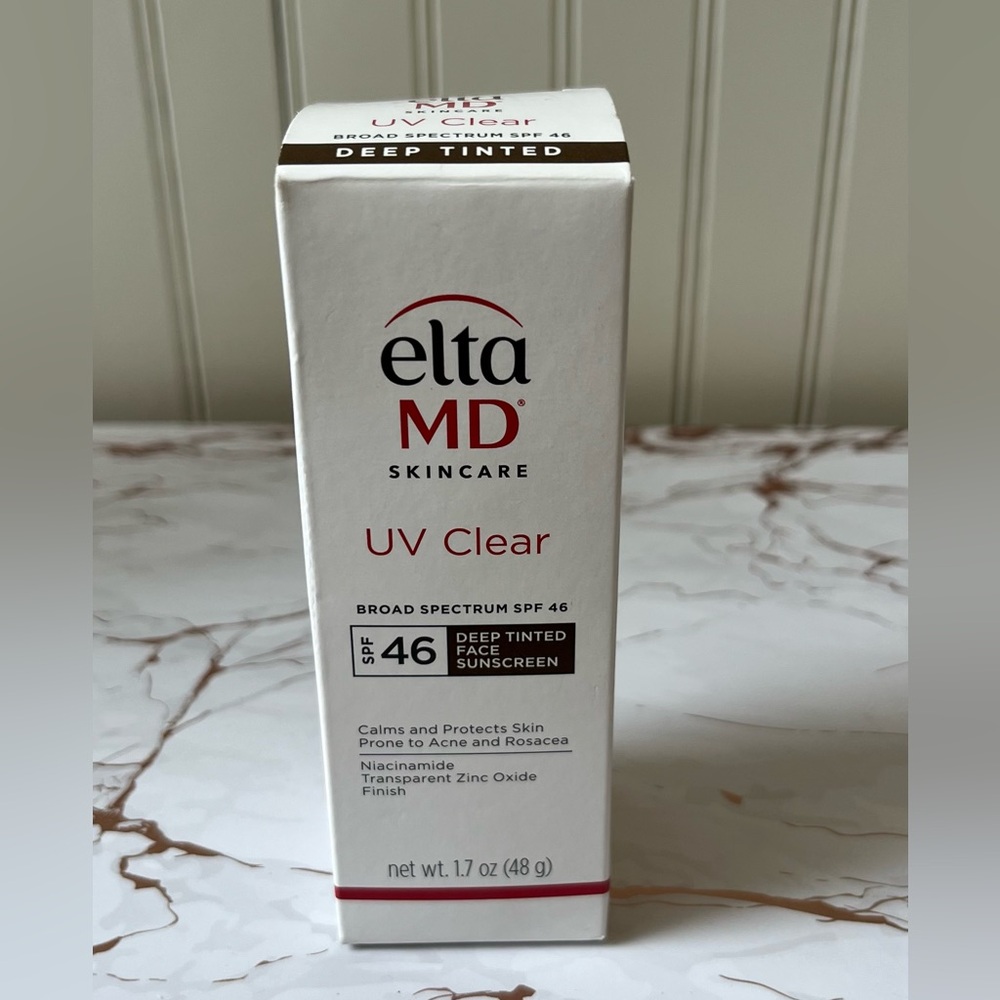 ELTAMD UV CLEAR DEEP TINTED SUNSCREEN SPF 45 | SET OF 2 | 1.7OZ | NEW - Picture 2 of 9